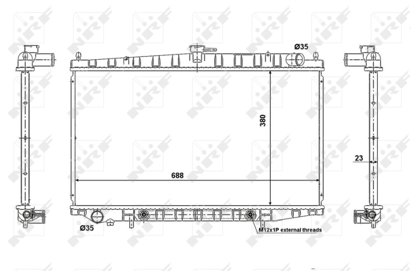 NRF 56079 Radiator, engine cooling