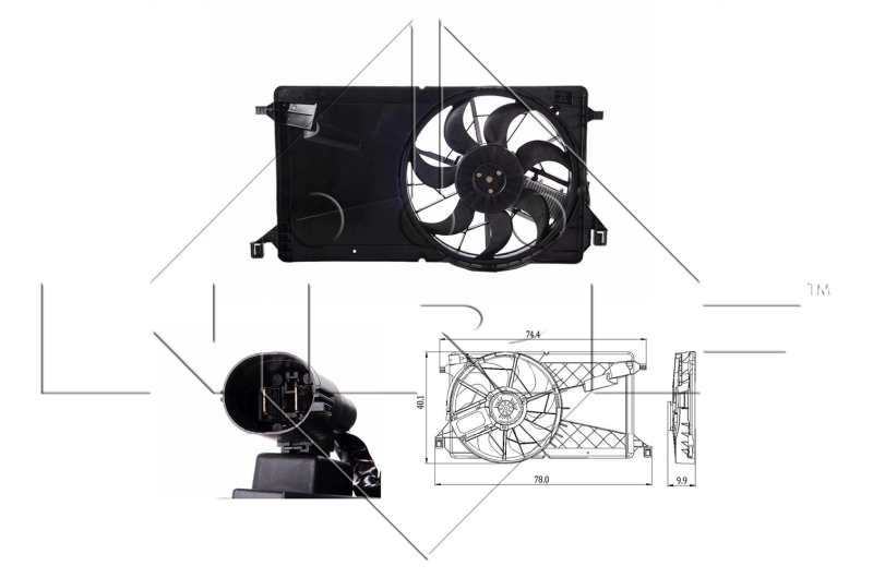 Fan, engine cooling 47291