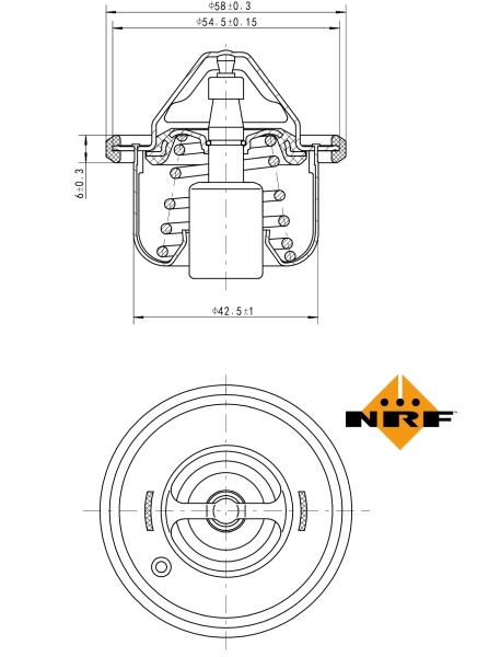 Thermostat, Kühlmittel EASY FIT 725208