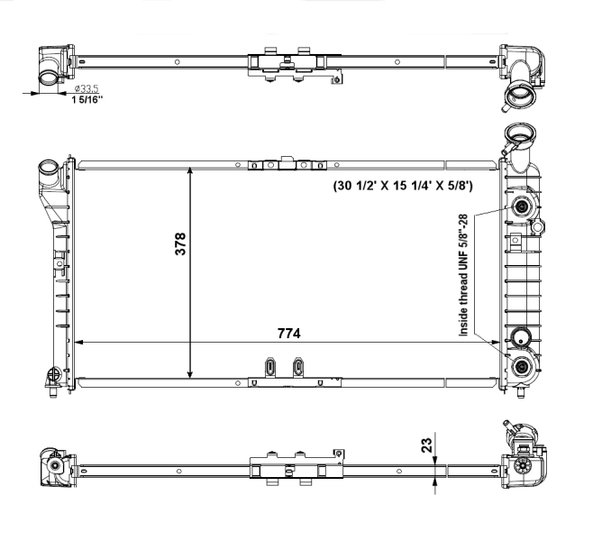 NRF 56002 Radiator, engine cooling