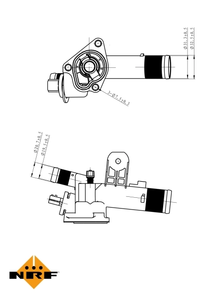 Thermostat, coolant EASY FIT 725082