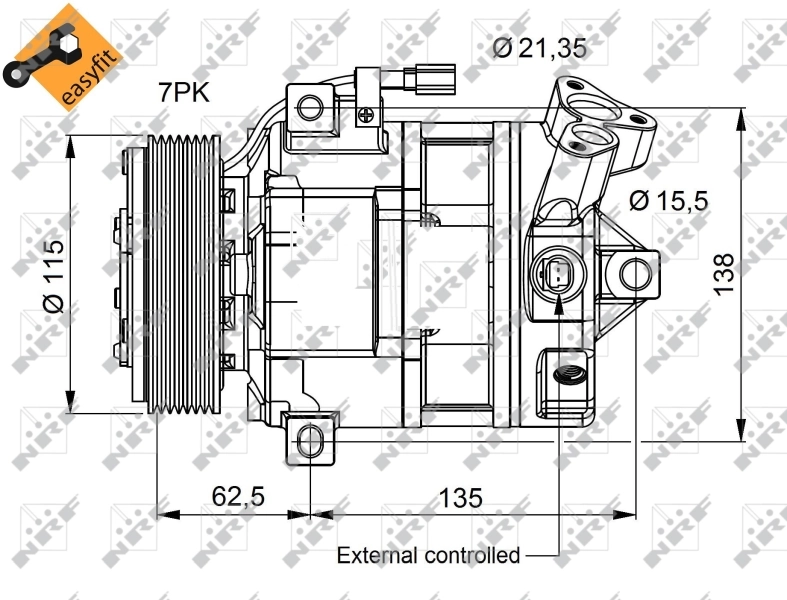 Compressor, air conditioning EASY FIT 32692