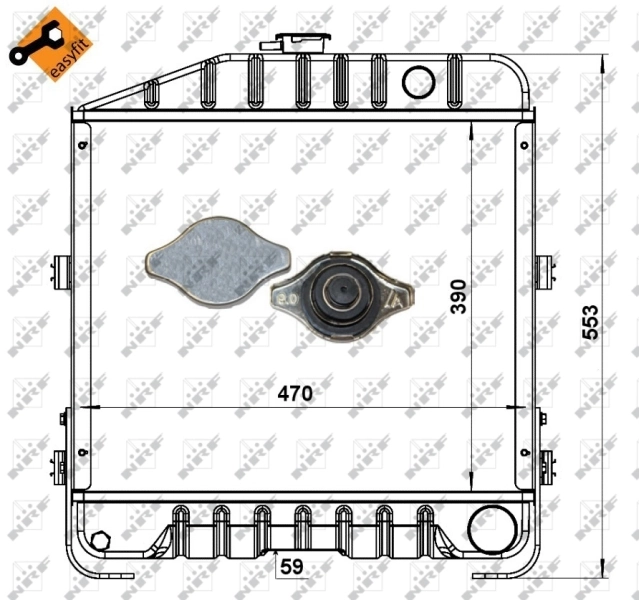 NRF 52172 Radiator, engine cooling