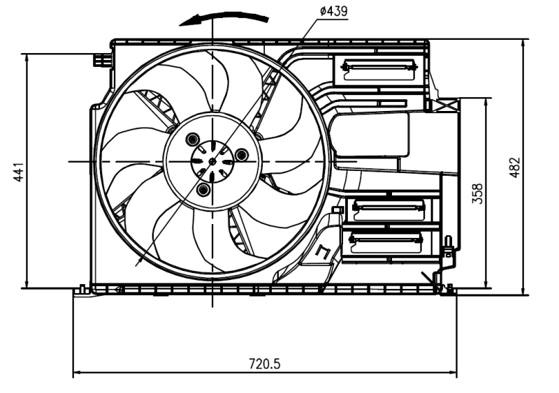 NRF 47922 Fan, engine cooling
