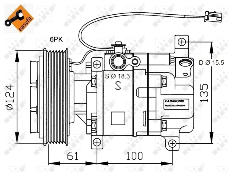Compressor, air conditioning GENUINE 32820G