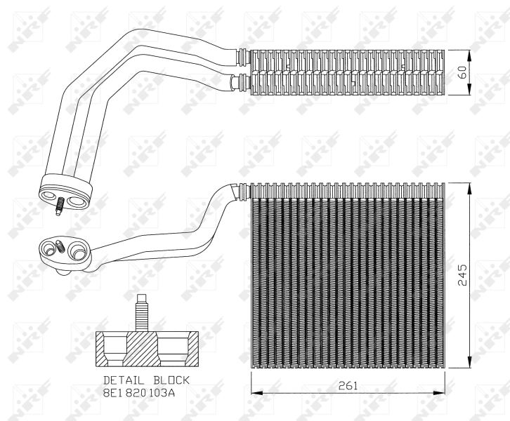 Evaporator, air conditioning EASY FIT 36138