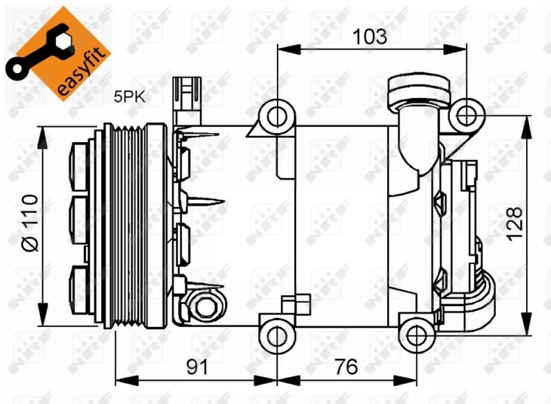 Compressor, air conditioning EASY FIT 32415