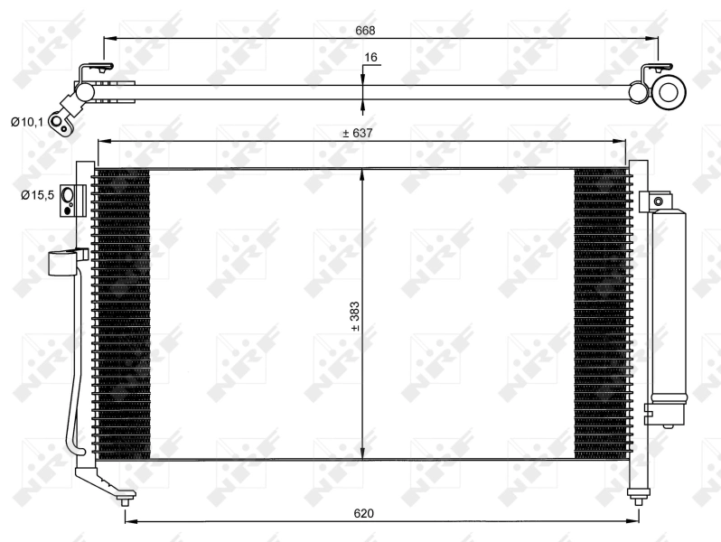 Condenser, air conditioning EASY FIT 35869
