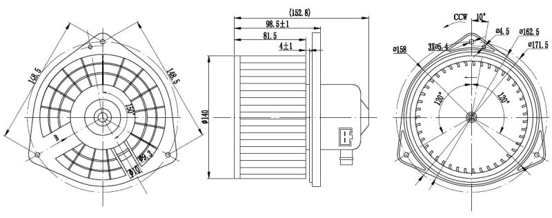 Interior Blower 34487