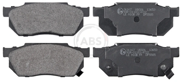 Brake Pad Set, disc brake 36167