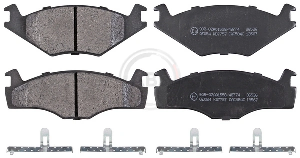 Brake Pad Set, disc brake 36536