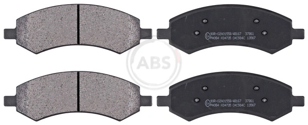 Brake Pad Set, disc brake 37861