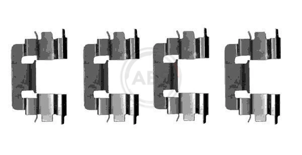Accessory Kit, disc brake pad 1229Q