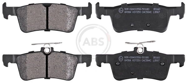 Brake Pad Set, disc brake 35160