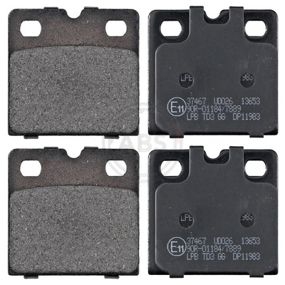 Brake Pad Set, disc parking brake 37467