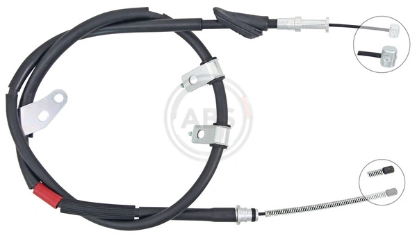 Cable Pull, parking brake K15838