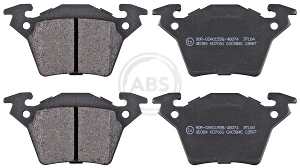 Brake Pad Set, disc brake 37104
