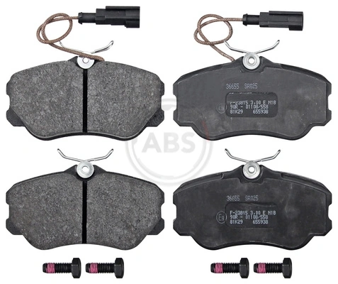 Brake Pad Set, disc brake 36655