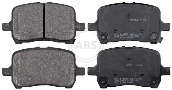 Brake Pad Set, disc brake 37581