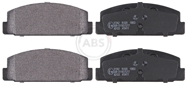 Brake Pad Set, disc brake 37382