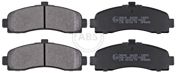 Brake Pad Set, disc brake 36848