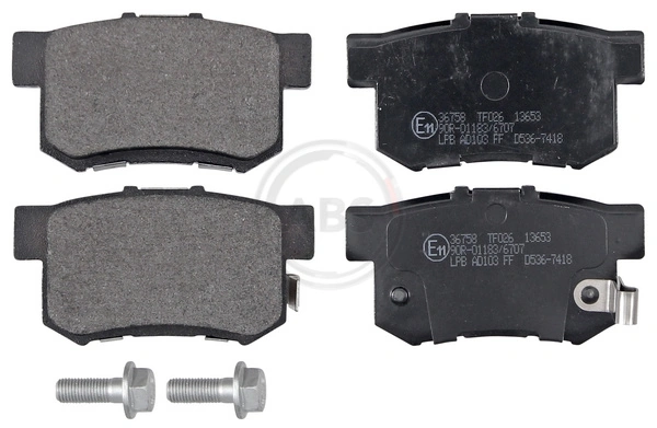 Brake Pad Set, disc brake 36758