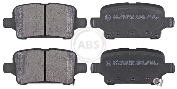 Brake Pad Set, disc brake 35124