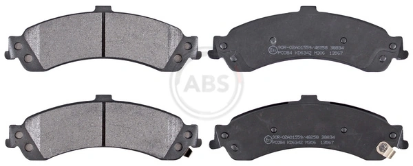 Brake Pad Set, disc brake 38834