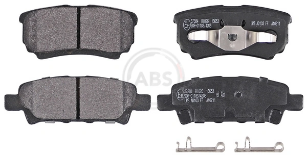 Brake Pad Set, disc brake 37384