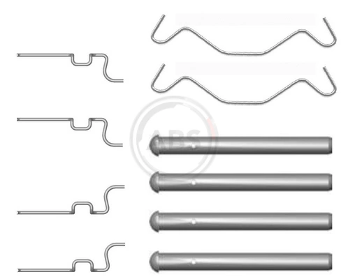Accessory Kit, disc brake pad 1683Q