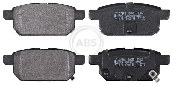 Brake Pad Set, disc brake 37886