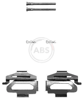 Accessory Kit, disc brake pad 1225Q