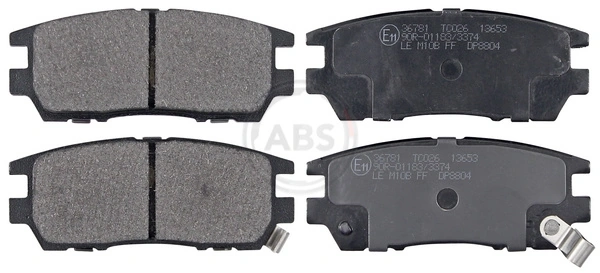 Brake Pad Set, disc brake 36781