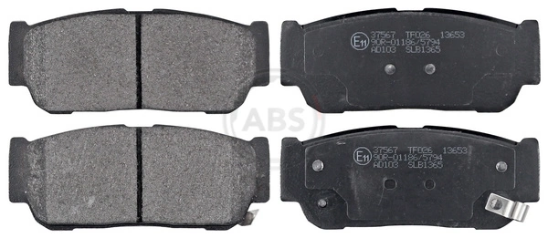 Brake Pad Set, disc brake 37567