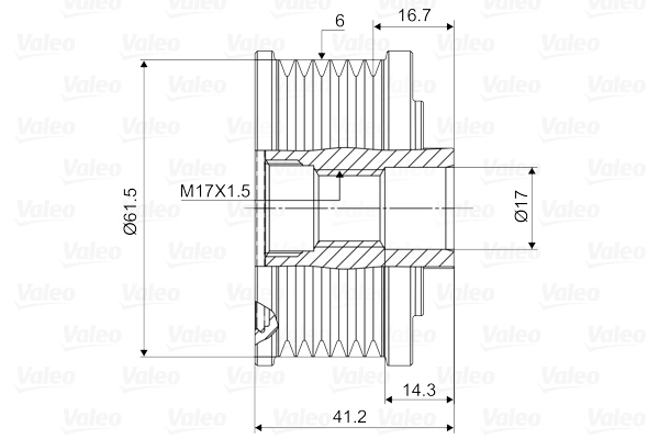 Alternator Freewheel Clutch VALEO NEW SPARE PART 588009