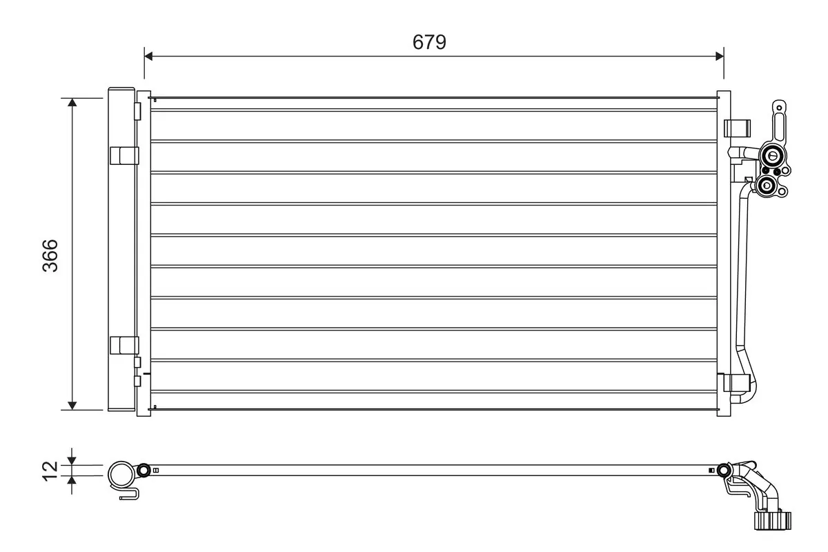Condenser, air conditioning 822731