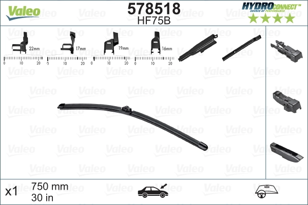 Wiper Blade HYDROCONNECT 578518