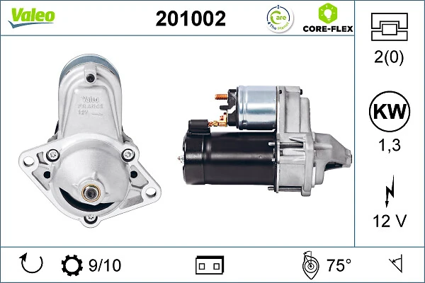 Motor de arranque VALEO CORE-FLEX 201002