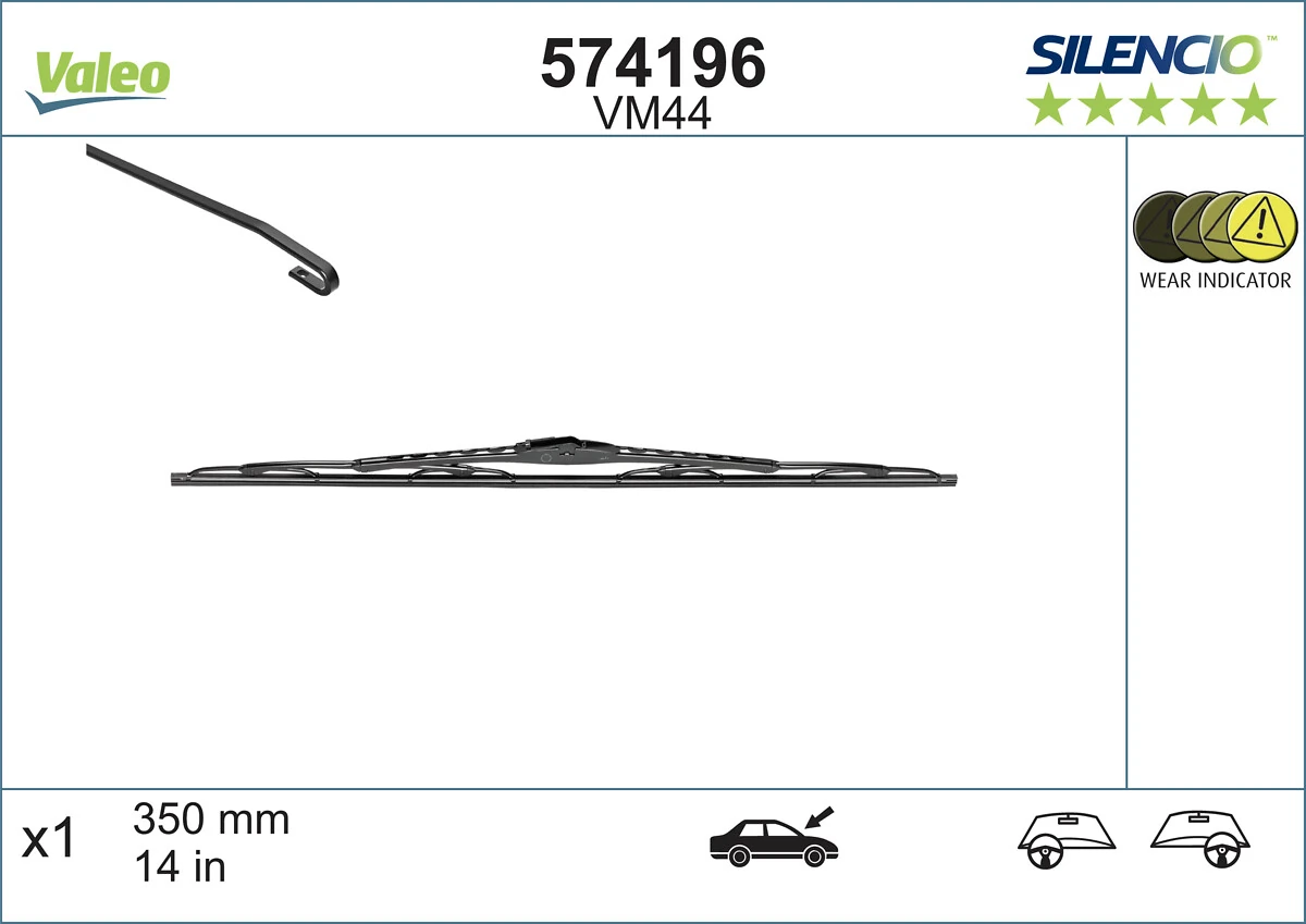 Wiper Blade SILENCIO CONVENTIONAL SINGLE 574196