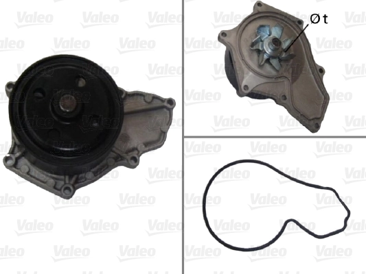 Water Pump, engine cooling 506878