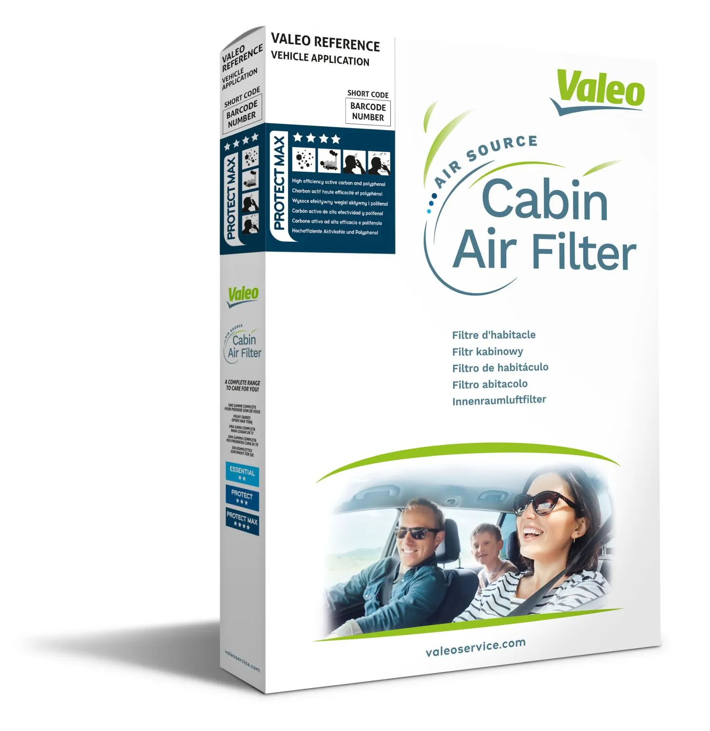 Filter, cabin air VALEO PROTECT MAX 701011