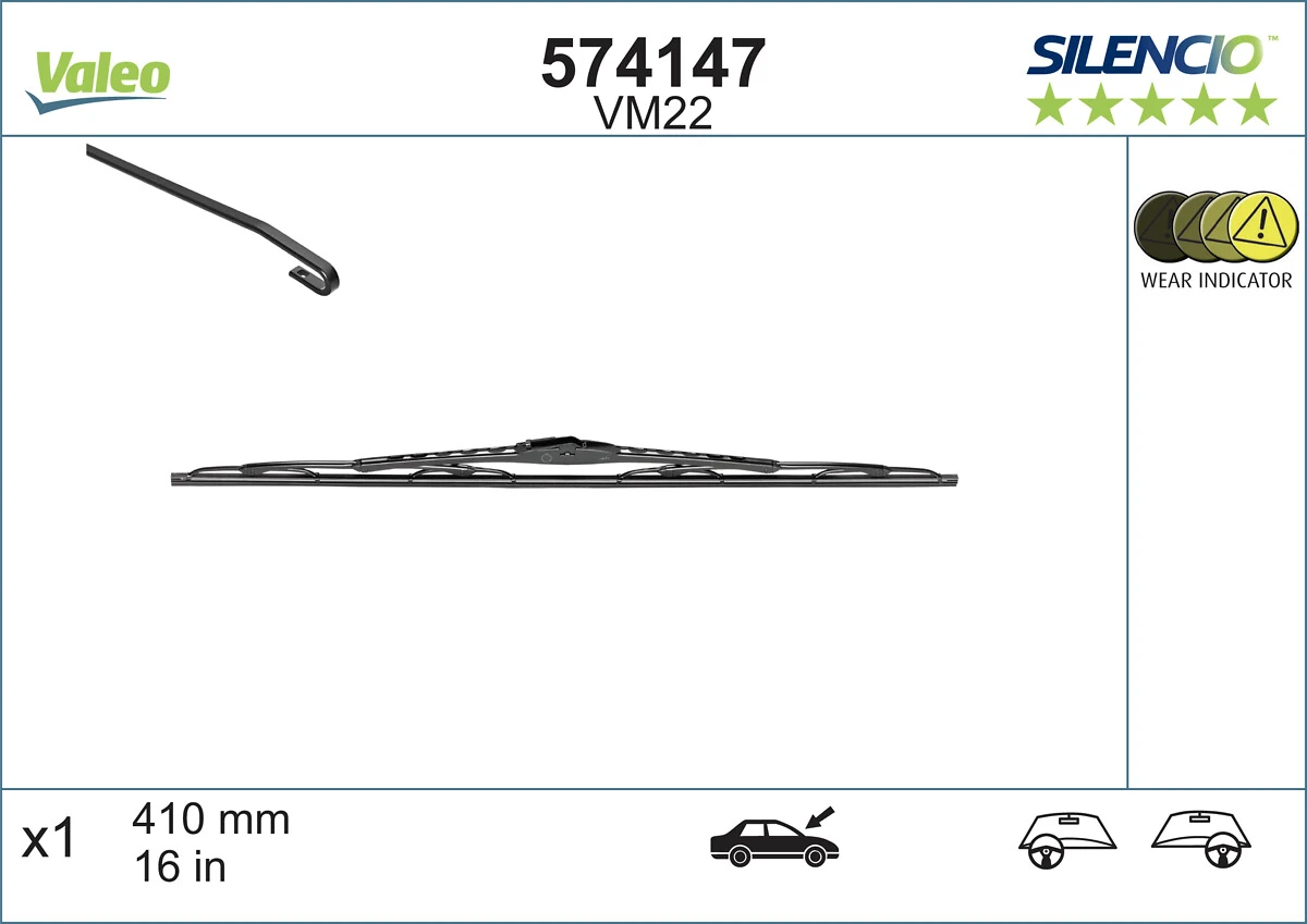 Wiper Blade SILENCIO CONVENTIONAL SINGLE 574147