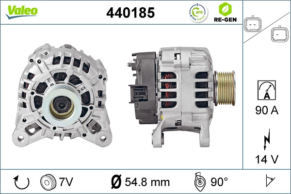Alternator VALEO RE-GEN REMANUFACTURED 440185