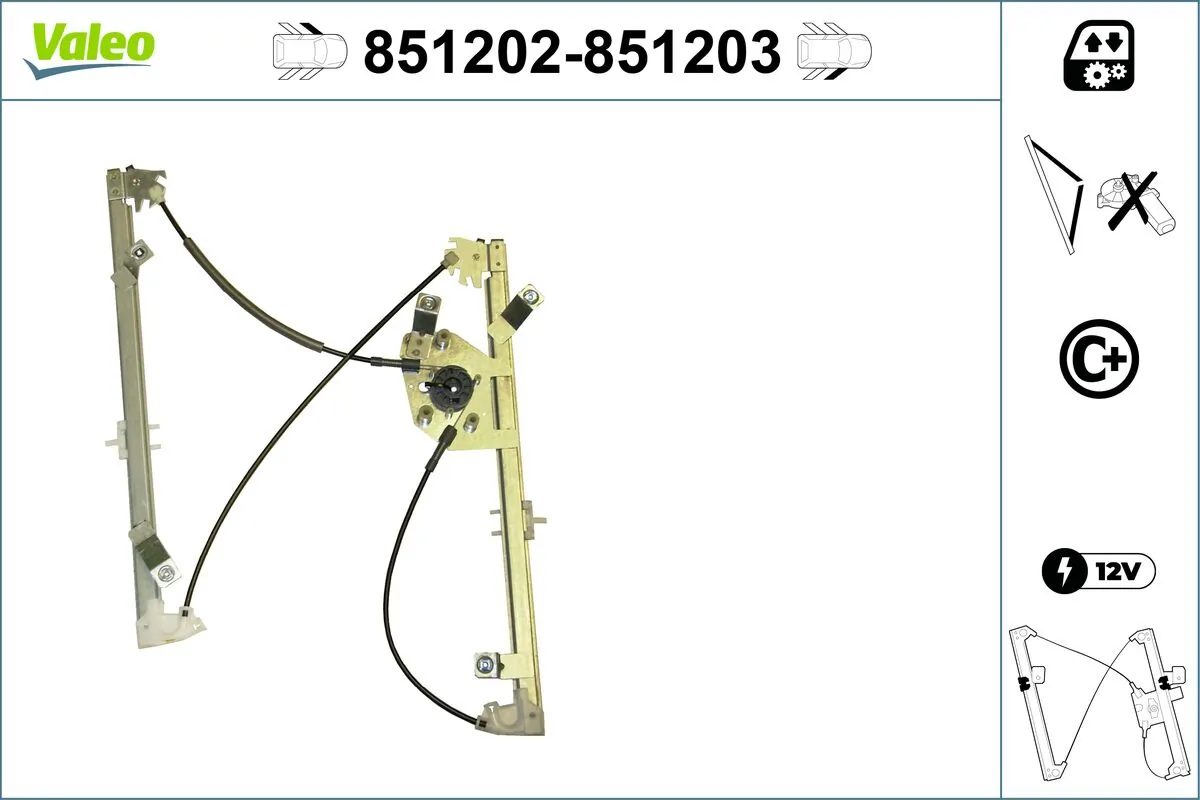 VALEO 851202 Window Regulator