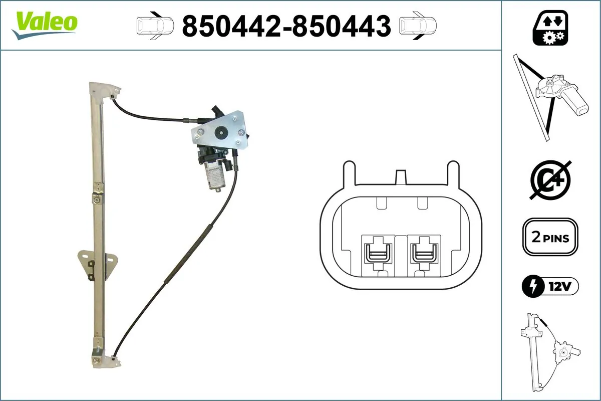VALEO 850442 Window Regulator