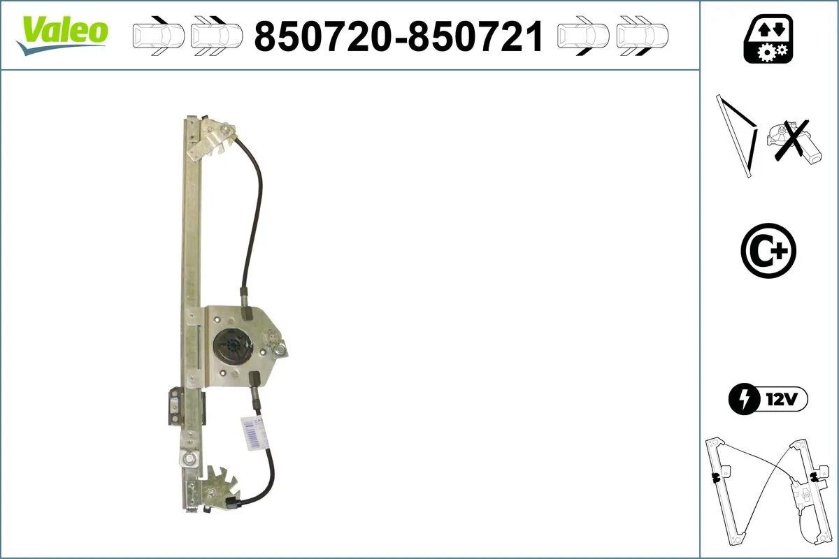 VALEO 850720 Window Regulator
