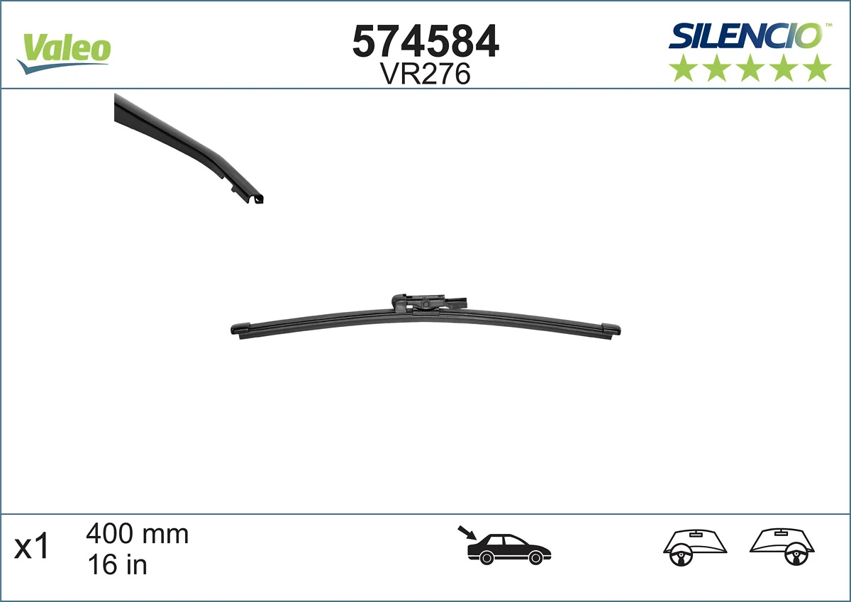 Wiper Blade SILENCIO REAR 574584