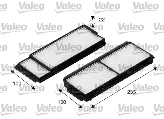 Filter, cabin air VALEO ESSENTIAL 698892