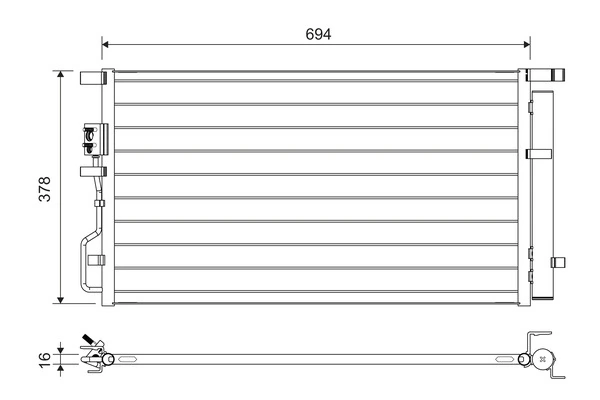 Condenser, air conditioning 822614
