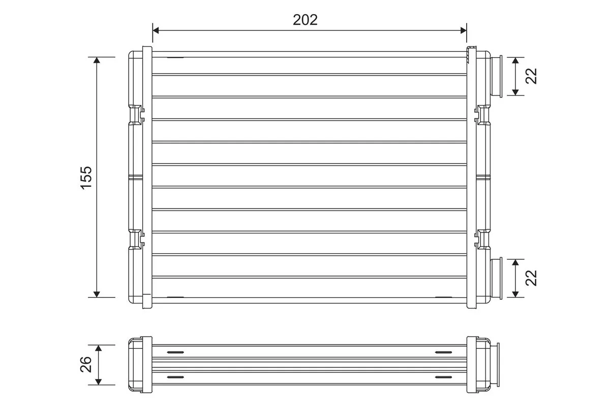 Heat Exchanger, interior heating 811636